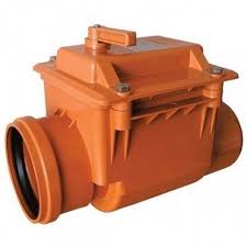 Обратный клапан 110 мм. наружн. ПВХ рыжый Германия