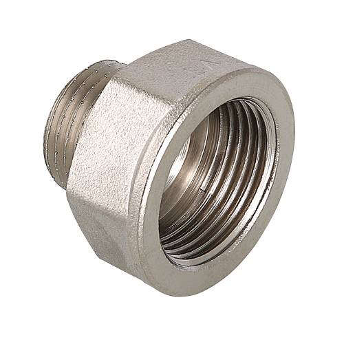 Переход 1/2" нр  x 1" вн,  ник.,  лат., Valtec