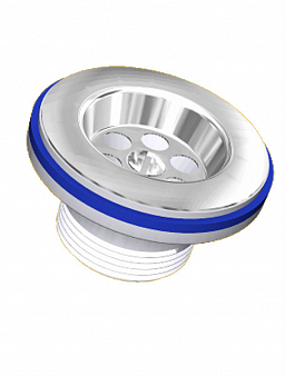 Выпуск АНИ 1.1/4" (32 мм) M200 с нержавеющей чашкой, (длинный болт)