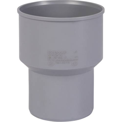 ПЕРЕХОД 75 мм на чугунную трубу (без манжеты) Ostendorf ПВХ