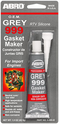 Герметик прокладок силиконовый Abro 999 Gasket Maker серый
