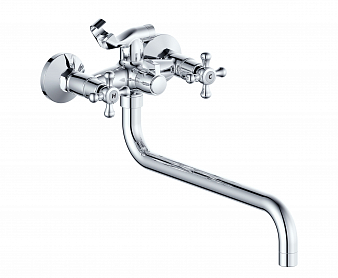 ARGO 202N TOTAL Смеситель для ванны и умывальника, 1/2" керамика, трубчатый излив