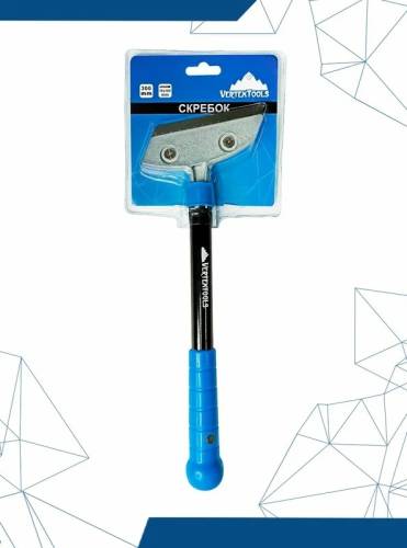 Скребок 100 мм, с удлиненной ручкой 300 мм vertextools 0029-18-100
