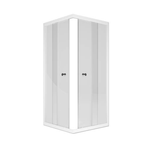 Душевой уголок Square 90х90х175 стекло прозр. 4мм. бел. профиль  MELODIA