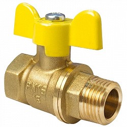 Кран шар. газовый Valfex DN20 PN40 г-ш  бант 11Б27фтМ 