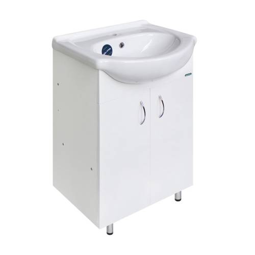 Тумба с раковиной клас Вега 55 "Вега-55" белая, разборная САНИТА