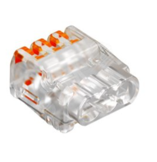 Клемма универсальная пружинная 3х2.5кв. мм 61 325 FL с зажимом прозр. (222-413) OBO 2054454