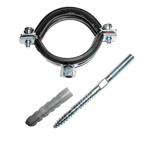 Крепление трубы к стене 4" 107-115мм (хомут, шпилька) TeRma 24009