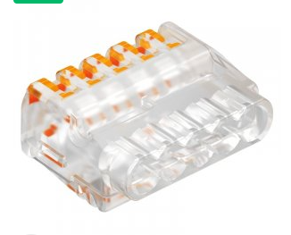 Клемма универсальная пружинная 5х2.5кв.мм 61 525 FL с зажимом прозр. (222-415) OBO 2054458