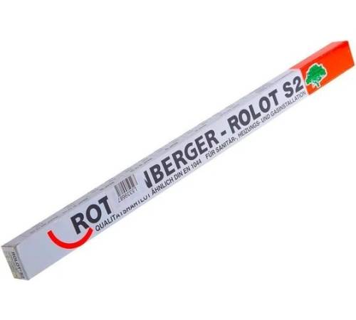 Припой ROLOT S2 твердый медный, пруток 2x2x500мм, 1 пруток.