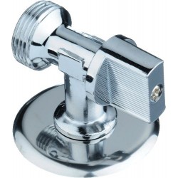 Бытовой кран шаровый угловой 1/2"*3/4" с отражателем (тип L94) VF.392.N.05