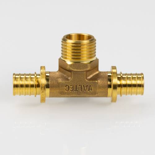 Тройник надвижной 16(2,2) х 1/2" НР х 16(2,2) VALTEC
