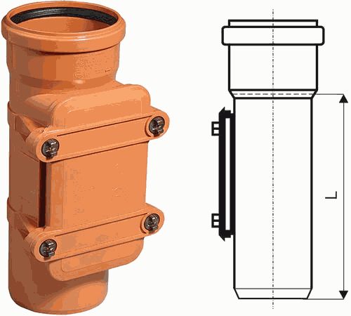 РЕВИЗИЯ  наруж. 160 мм , ПВХ  Ostendorf
