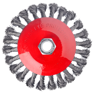 ЕРМАК Щетка металл. для УШМ 125мм/М14, крученая (тарелка)