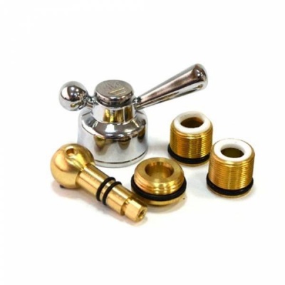 Механизм перекл. душа шар. 360°, латунь 20 шлицов, с ручкой