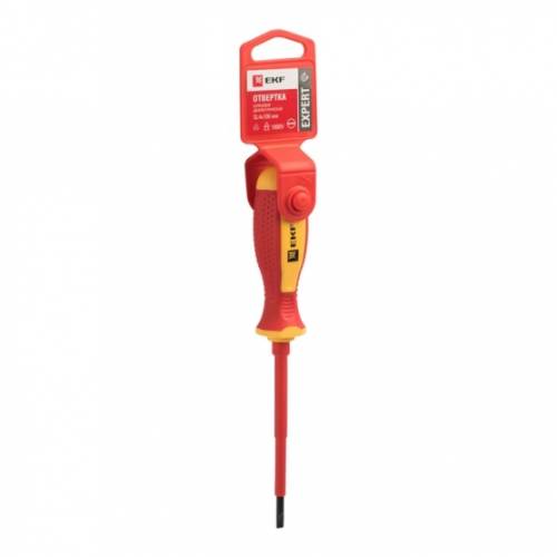 Отвертка диэлектрическая SL4x100мм Expert 1000В PROxima EKF sl-4-100-exp-in 70357