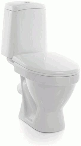 Унитаз-компакт "Лада" Стандарт (арматура 1-режим. Уклад, сиденье полипропилен, крепление) SANITA 