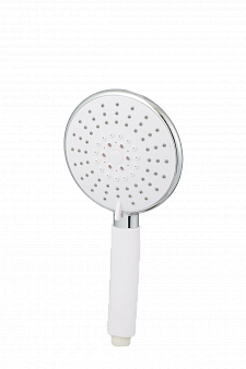 Лейка душевая COLOR white, 5-ти позиц., пластик, хром, подвес