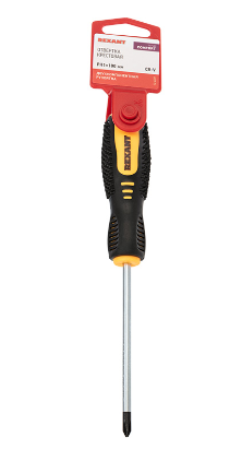 Отвертка крестовая REXANT PH 1х100 мм, двухкомпонентная рукоятка 12-4727