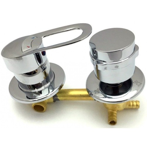 Смеситель на 3 режима, 100 мм, под хомут для душевой кабины