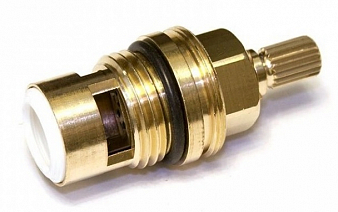 Кран-букса 1/2" керамика, 7,6 х 20 шлиц., 180° под крест, правая, "FLÜHS"