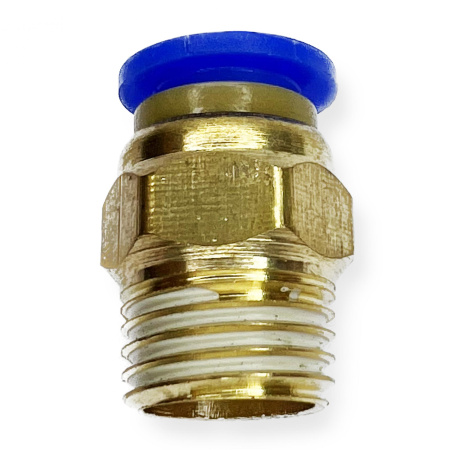 Фитинг цанговый прямой мет. 6 мм х 1/4" нар. резьба ARMA