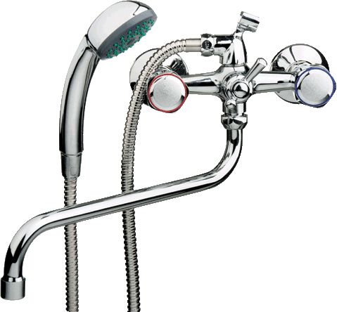 LEDEME L2209 Смеситель для ванны и душа, переключение душа шаровое, керамика