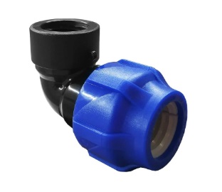 Угольник (отвод) компресс. PE 25*1/2" ВН. VF ПНД