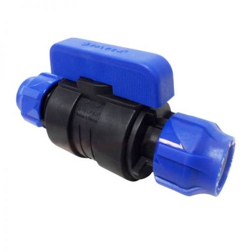 Кран шаров. РЕ компрессионный 32x32 VF цанга-цанга разборнй ПНД