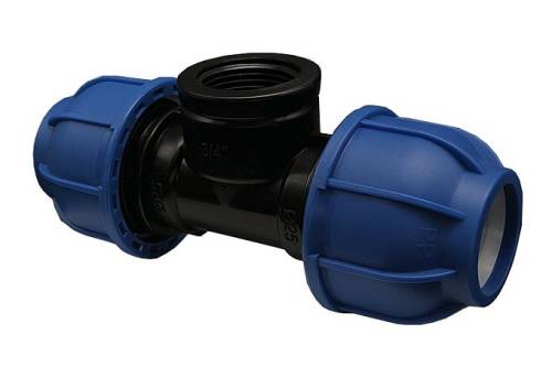 Тройник компресс.PN16 д/ПЭ-ВР   40-1" ПНД Кудиновский з-д