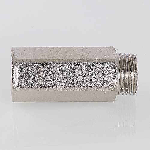 Удлинительная гайка 1/2" 50 мм, никель латунь Valtec