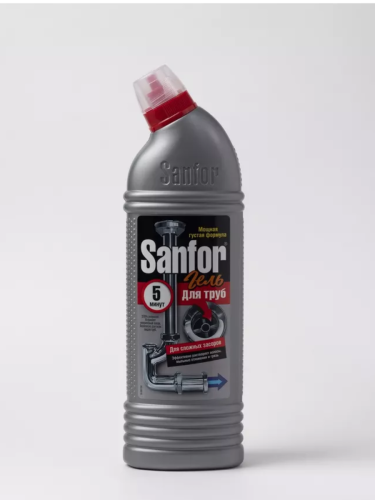 Санфор Срердство для очистки канализ.труб 5 минут 750мл.  арт 1559 *3/15(Ступино)