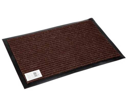 Коврик грязезащитный 50*80 см коричневый (Double stripe doormat 50х80 Brown)
