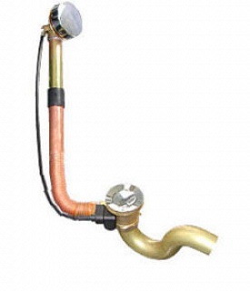 -- ОБВЯЗКА для ванны MILANO LUX, полуавтомат лат. с легким коленом и фиксатором 96L  SER  