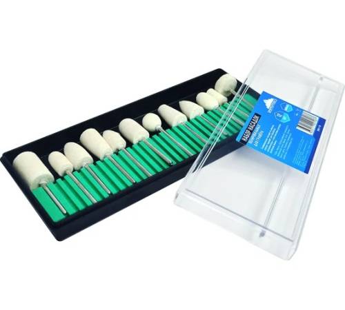 Набор насадок полировальных для гравера 12 шт vertextools 0987-1-12