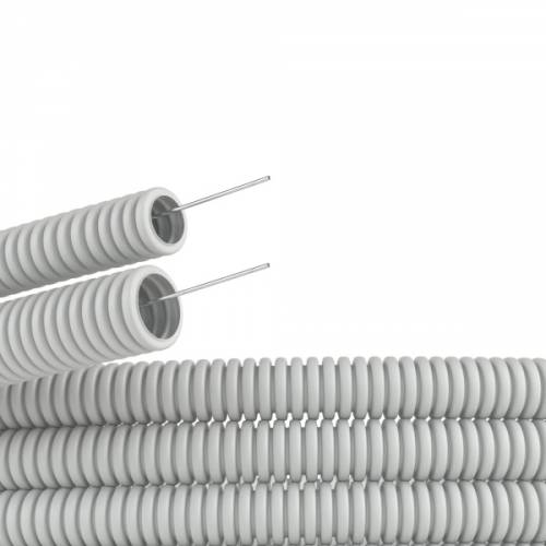 Труба гофрированная ПВХ с зондом D16 мм 100 м Экопласт