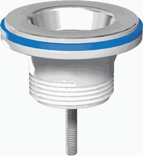 Выпуск АНИ 1.1/4" (32 мм) M200 с нержавеющей чашкой, (длинный болт)