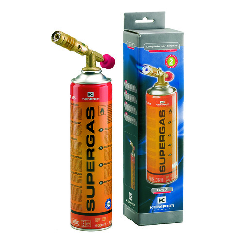 Лампа паяльная газовая  KEMPER 1047 SC  + баллон Арт.575 SUPERGAS 600мл