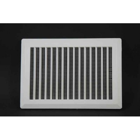 Решетка вентиляционная, серия КОМПЛЕКТ (разъемная с москитной сеткой) 175х240 прямые жалюзи