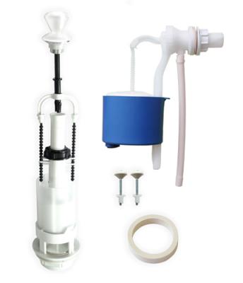 Арматура д/унит. 110.54.14.0 (66.54.14.0) Псков, 1/2", шток, боковая подводка ручка белая