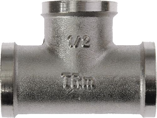 Тройник  3/4", г-г-г., никель лат. TRm 06105