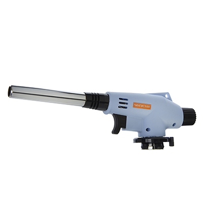 Газовая горелка с пьезо, цанг.захват, узк.сопло, пласт.,латунь, для пайки,резак; 16,5х4х6,2см