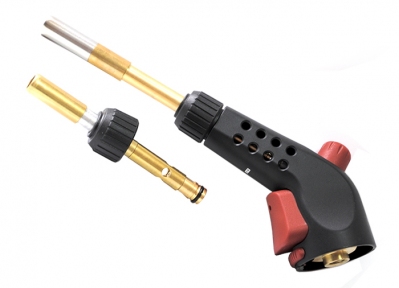 Лампа паяльная газовая KEMPER 1064 E (для резьб. бал., п/поджиг,сист.подогр.газа)+1насадка (ЖЦ)