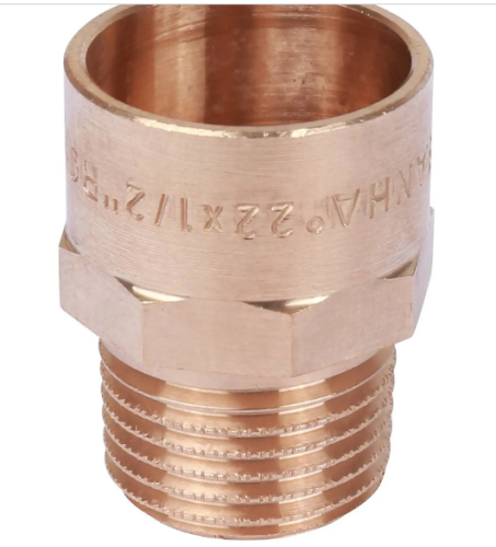 Медь. Резьба - пайка 22 x 1/2" нр Sanha, Viega