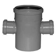 Крестовина, 110 - 50 - 50 мм - 87 град., ПВХ