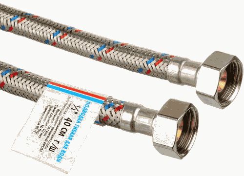 Подводка воды,1/2", 1.5 м, г-г, "ТР-Сантехника"