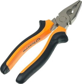 Пассатижи 180мм  73/6/3/7 двухкомпонентн. рукоятки никелир. Вихрь