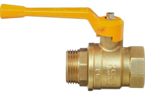 Кран шар. газовый БАЗ DN25 PN25 г-ш  рычаг, латунь