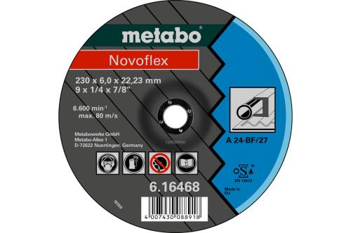 Диск (Круг) обдирочный сталь Novoflex 115 x 6,0 х 22,23 Metabo, SF 27 