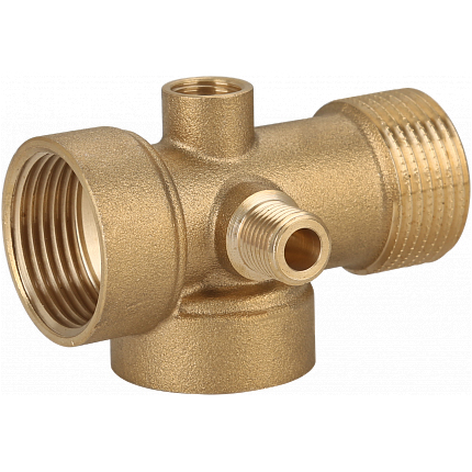 Соединитель Gappo, 5-ти выводной латунный для насоса 1" x 1/4" х 80